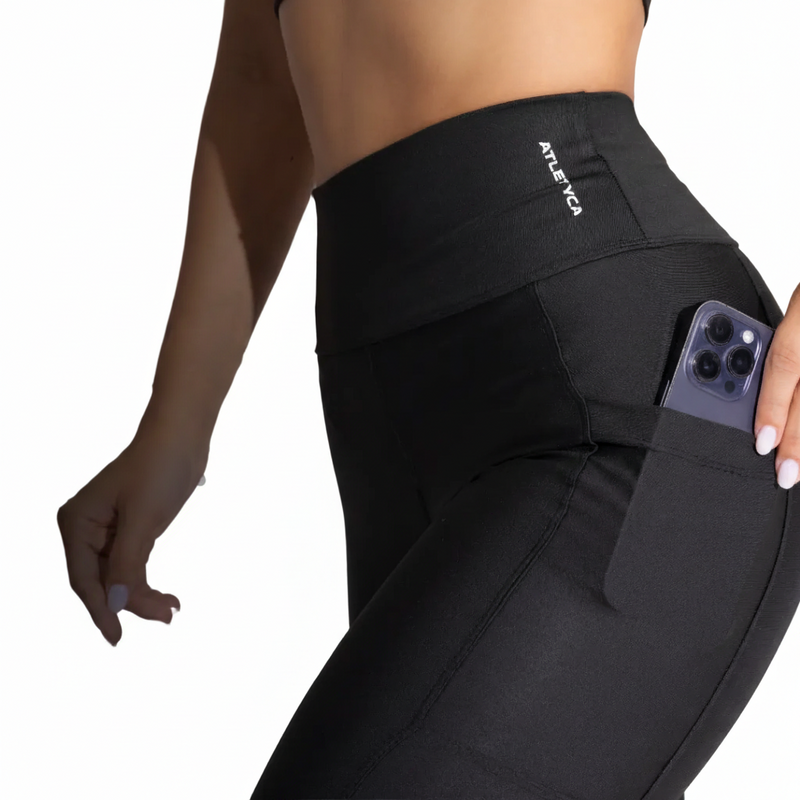 Calça Legging com Bolso Feminina de Cintura Alta Atletyca