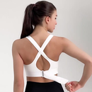 Sutiã Top academia top alto impacto Ajustável Com Zíper Frontal sutiã superior de fitness para ioga