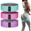 Kit 3 Faixas Elásticas de Resistência Exercício Musculação Fitness Hip Resistance Bands