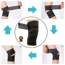 Faixa de compressão para joelhos multiuso faixa elástica anatômica academia musculação ginástica
