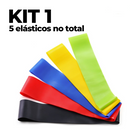 Kit com 5 Faixas Elásticas para Exercícios