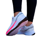 Tênis Feminino de Academia Branco Confortável Treino Musculação Cross Fit Corrida Casual