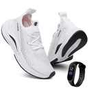 Tênis Ultrabone Feminino Ortopedico Caminhada + Relogio Digital