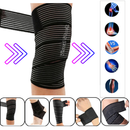 Faixa de compressão para joelhos multiuso faixa elástica anatômica academia musculação ginástica