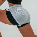 kit 3 Shorts Feminino Academia Bermuda dupla Fitness Com bolso e compressão Corrida Caminhada treino