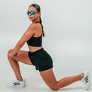 kit 3 Shorts Feminino Academia Bermuda dupla Fitness Com bolso e compressão Corrida Caminhada treino