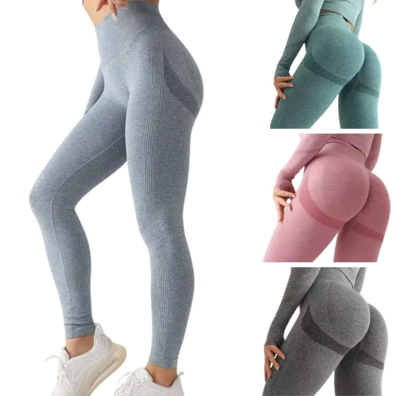 Kit 3 Calça Legging Feminina Empina Bumbum Fitness Modeladora Academia Treino Cós Alto Cintura Alta