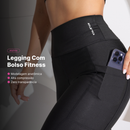 Calça Legging com Bolso Feminina de Cintura Alta Atletyca