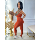 CONJUNTO FITNESS: CALÇA LEGGING + TOP ZERO TRANSPARENCIA SUPLEX POWER CINTURA ALTA, BOJO REMOVIVEL.