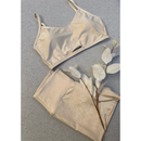 Conjunto Fitness Feminino Micro Canelado – Top + Short