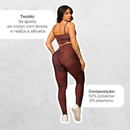 Kit 2 Calças Legging Feminina Marmorizada Tie-Dye Cintura Alta Fitness Para Treino Academia Yoga