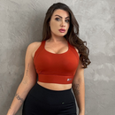 Top Esportivo Azyt Regulável Alta Sustentação Versátil e Costas Com Alças Cruzadas Fecho De Sutiã