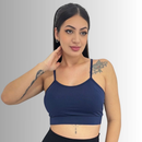 Kit 2 Tops Alcinha Academia Treino Fitness Forro duplo Bojo Removível