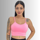 Kit 2 Tops Alcinha Academia Treino Fitness Forro duplo Bojo Removível