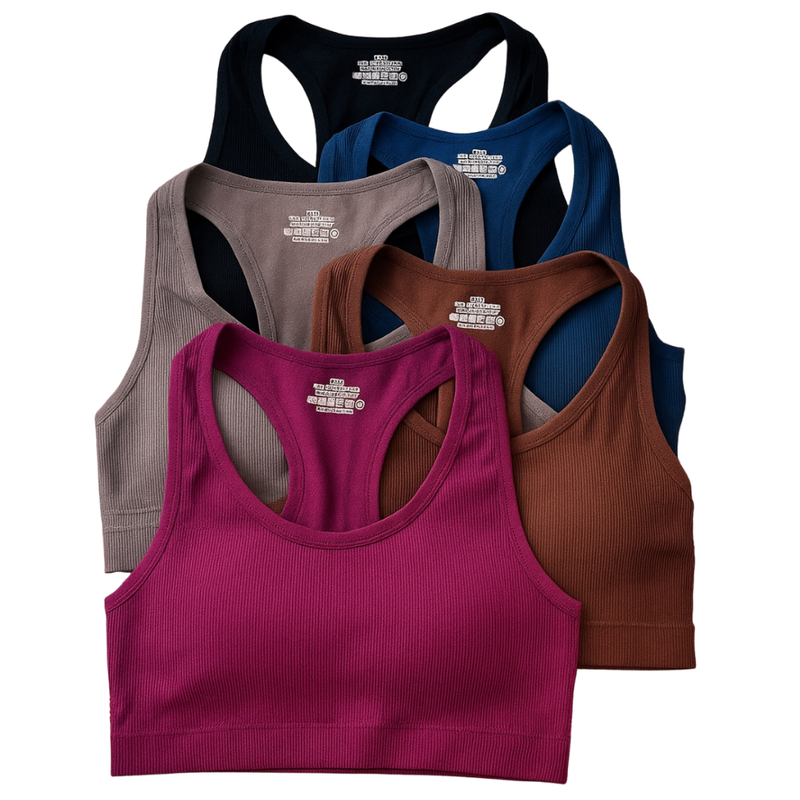 Top Nadador Feminino Canelado Com Bojo Removível Confortável Fitness e Casual – Poliamida (01 peça)