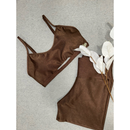 Conjunto Fitness Feminino Micro Canelado – Top + Short