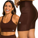 Conjunto Short e Top Academia Cintura Alta Suplex