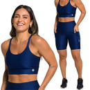 Conjunto Fitness Corrida Top e Bermuda Canelado