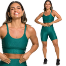 Conjunto Short e Top Academia Cintura Alta Suplex