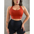 Top Esportivo Azyt Regulável Alta Sustentação Versátil e Costas Com Alças Cruzadas Fecho De Sutiã